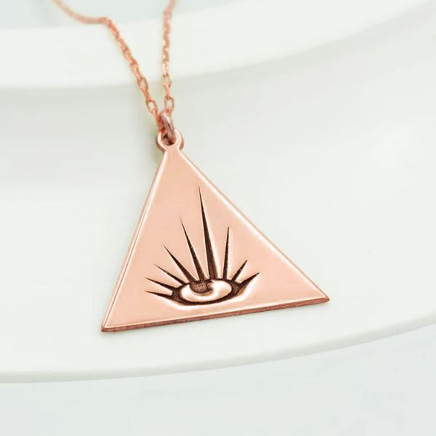 925 Sterling Silver Silver Evil Eye Necklace