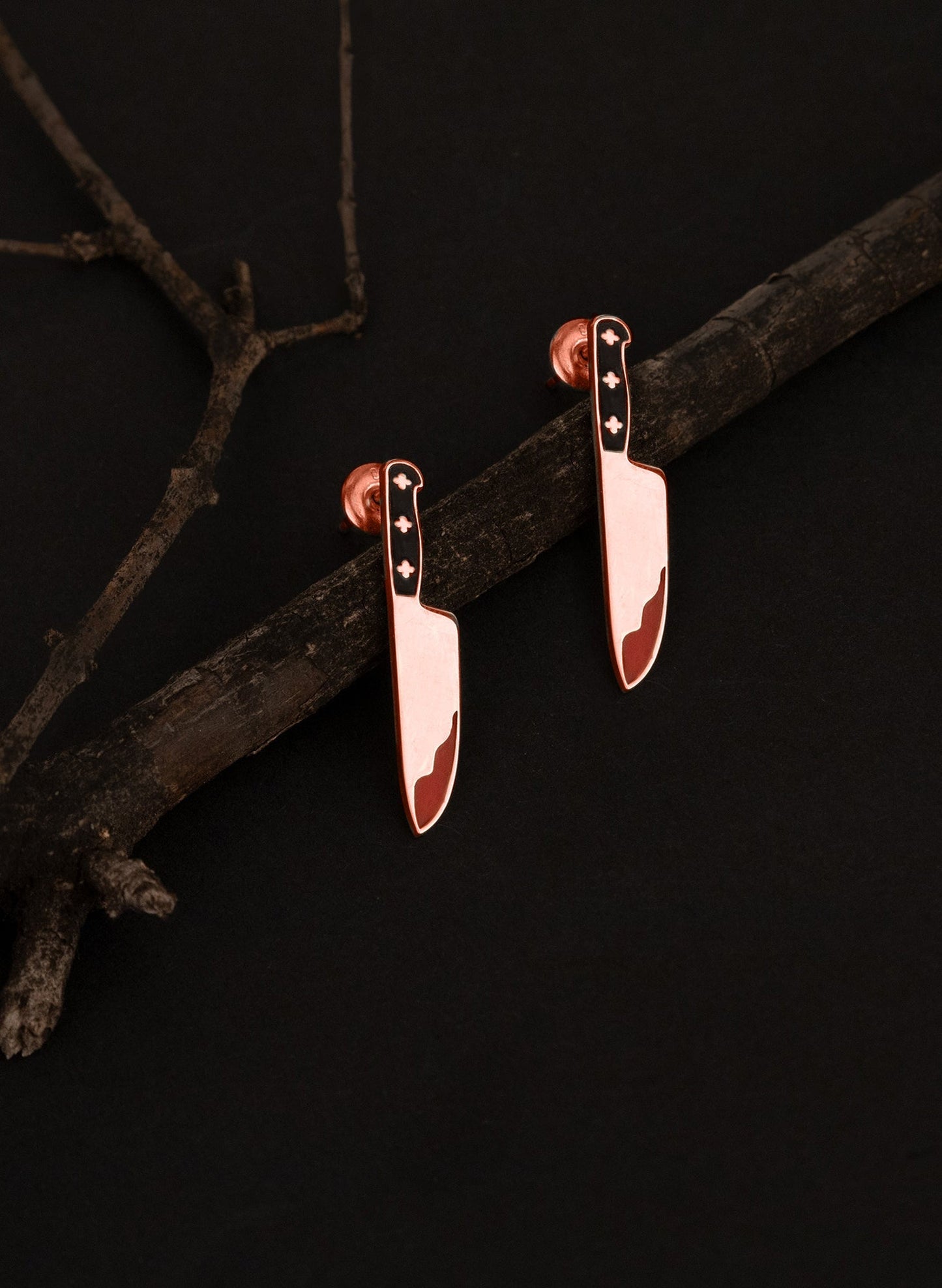 Knife Earrings - Bloody Axe Earrings - Axe Earrings - Halloween Jewelry