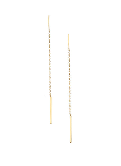 925 Sterling Silver Thread Chain Earrings