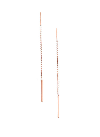 925 Sterling Silver Thread Chain Earrings