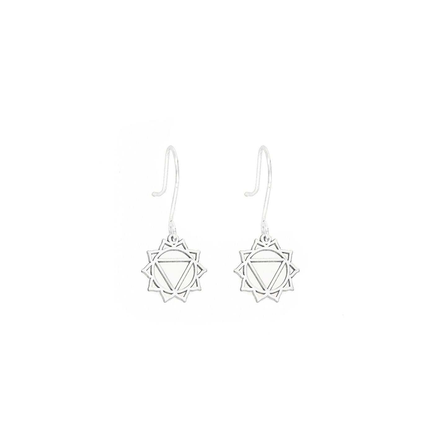 925 Sterling Silver Solar Plexus Chakra Earrings