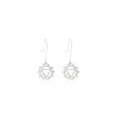 925 Sterling Silver Solar Plexus Chakra Earrings