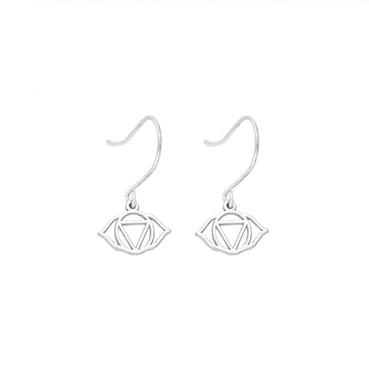 925 Sterling Silver Third Eye Chakra Earrings