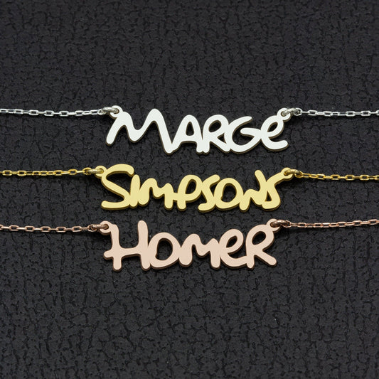 925 Sterling Silver Personalized Name Necklace