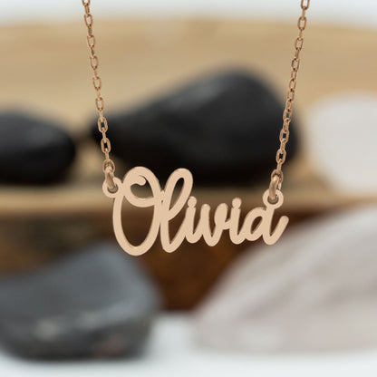 925 Sterling Silver Personalized Dainty Name Necklace