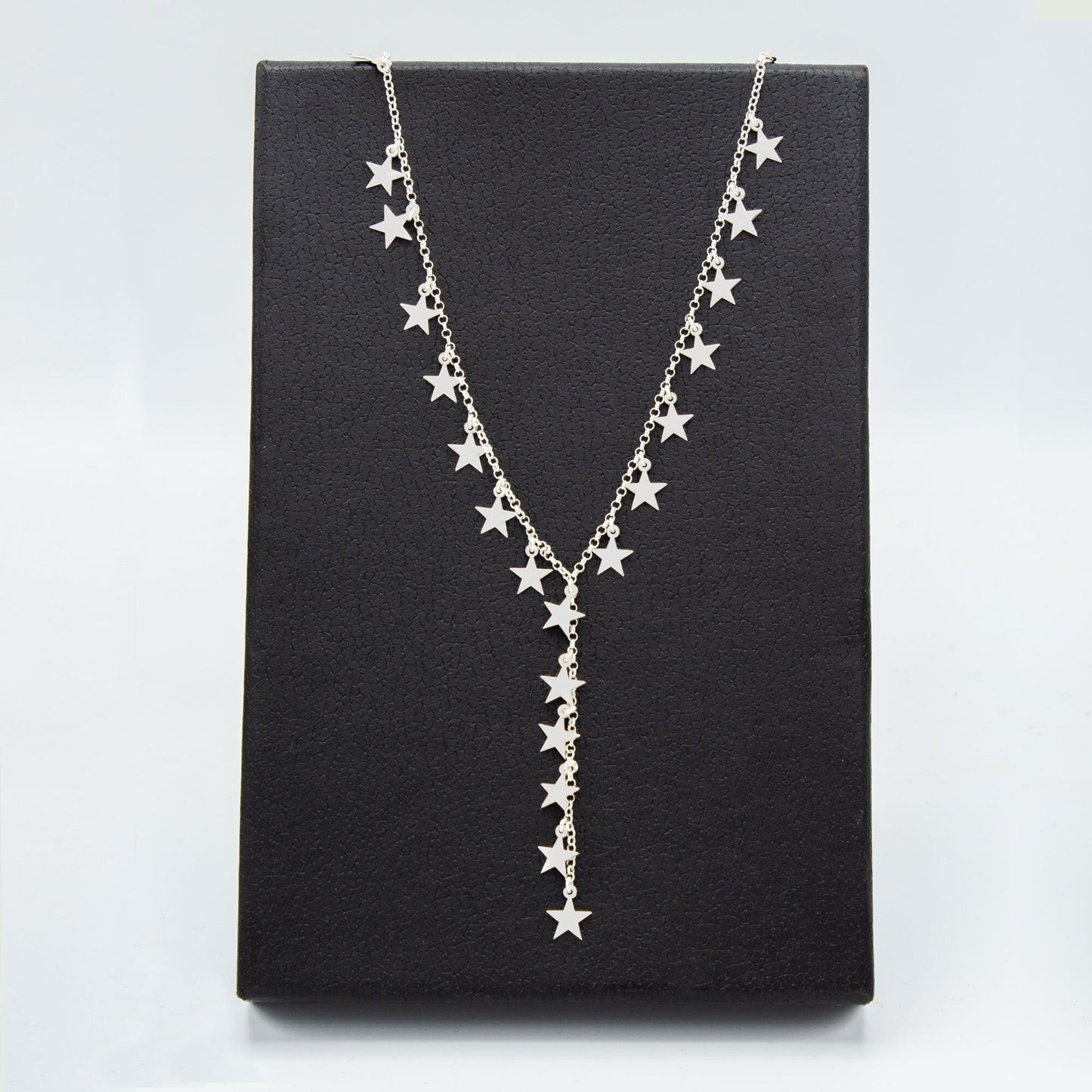 925 Sterling Silver Dangling Star Necklace