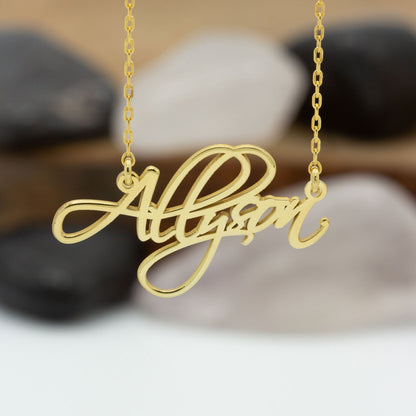 925 Sterling Silver Handmade Custom Name Necklace