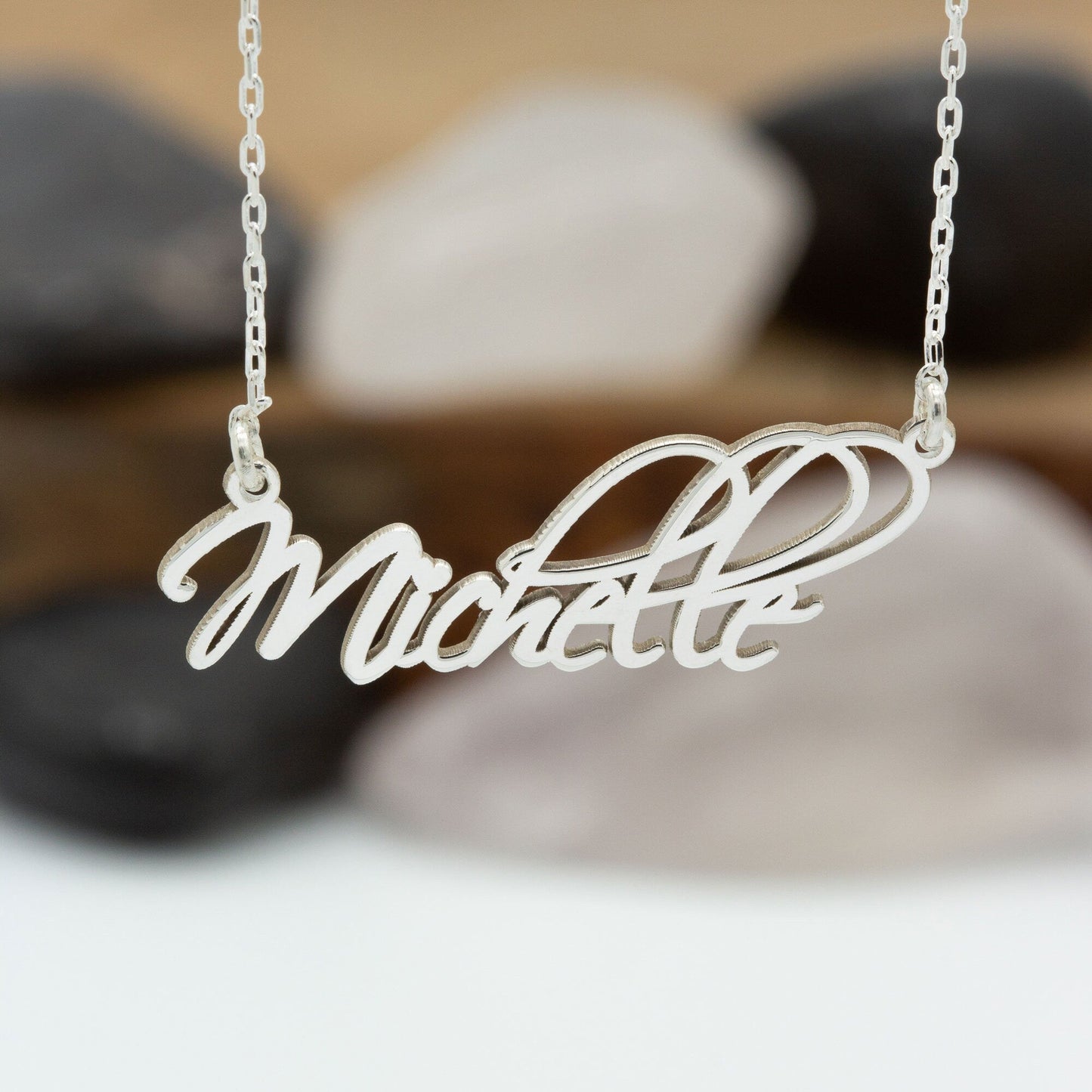 925 Sterling Silver Handmade Custom Name Necklace