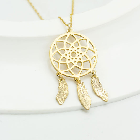 925 Ayar Gümüş Dream Catcher Kolye Kolye