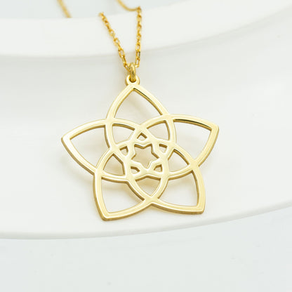 925 Sterling Silver Venus Flower Necklace