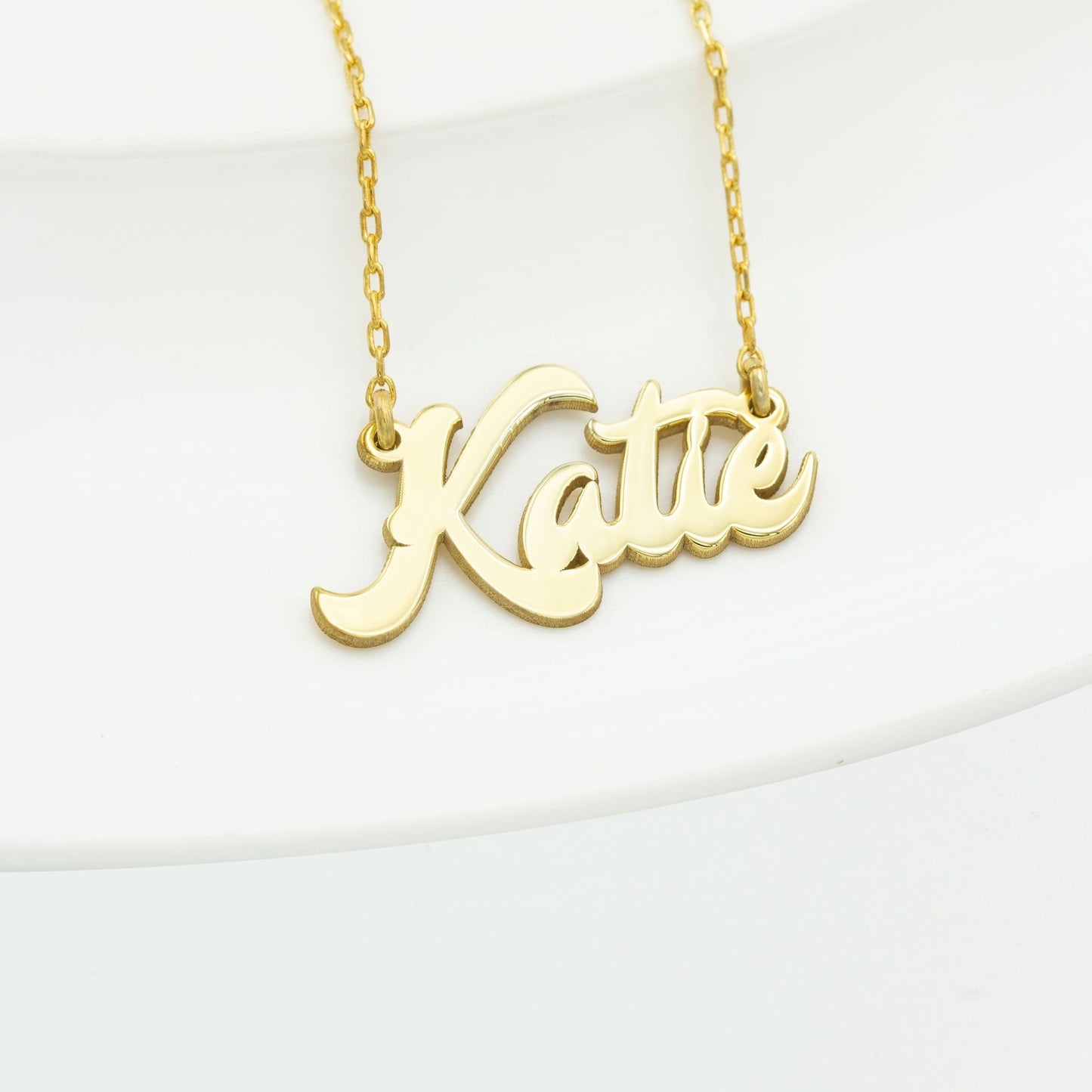 925 Sterling Silver Personalized Calligraphy Name Necklace