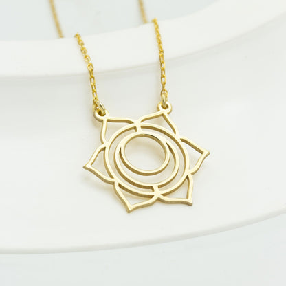 925 Sterling Silver Sacral Chakra Necklace