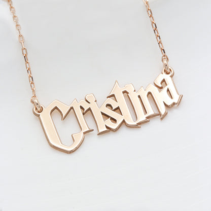 925 Sterling Silver Personalized Wizard Harry Potter Name Necklace