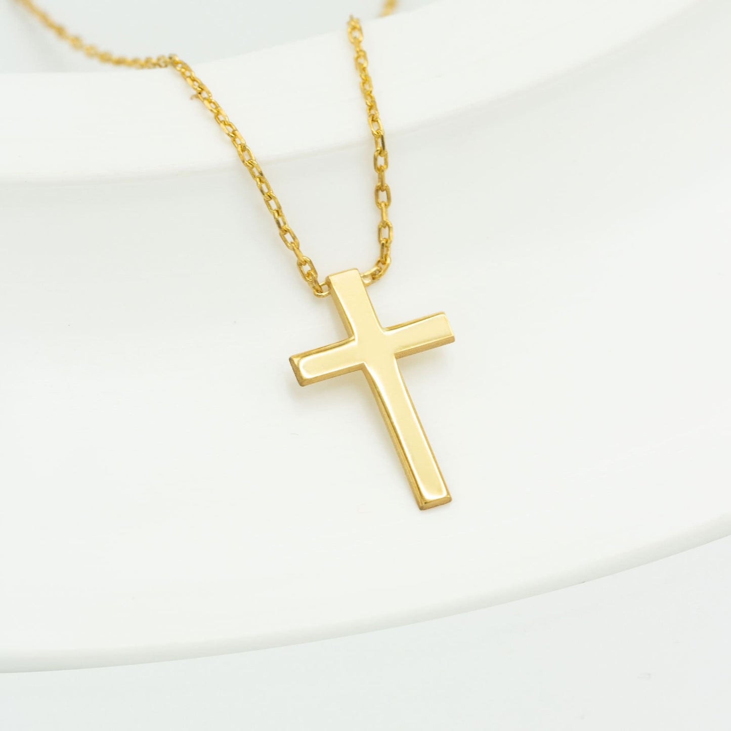 925 Sterling Silver Small Cross Necklace