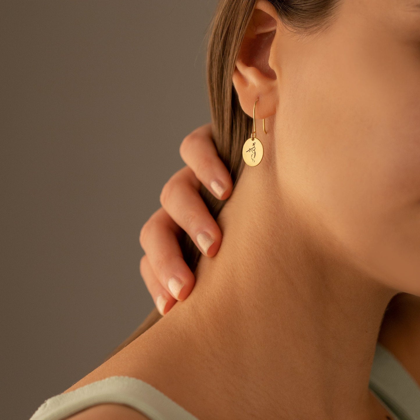 925 Sterling Silver Handmade Krishna Earring