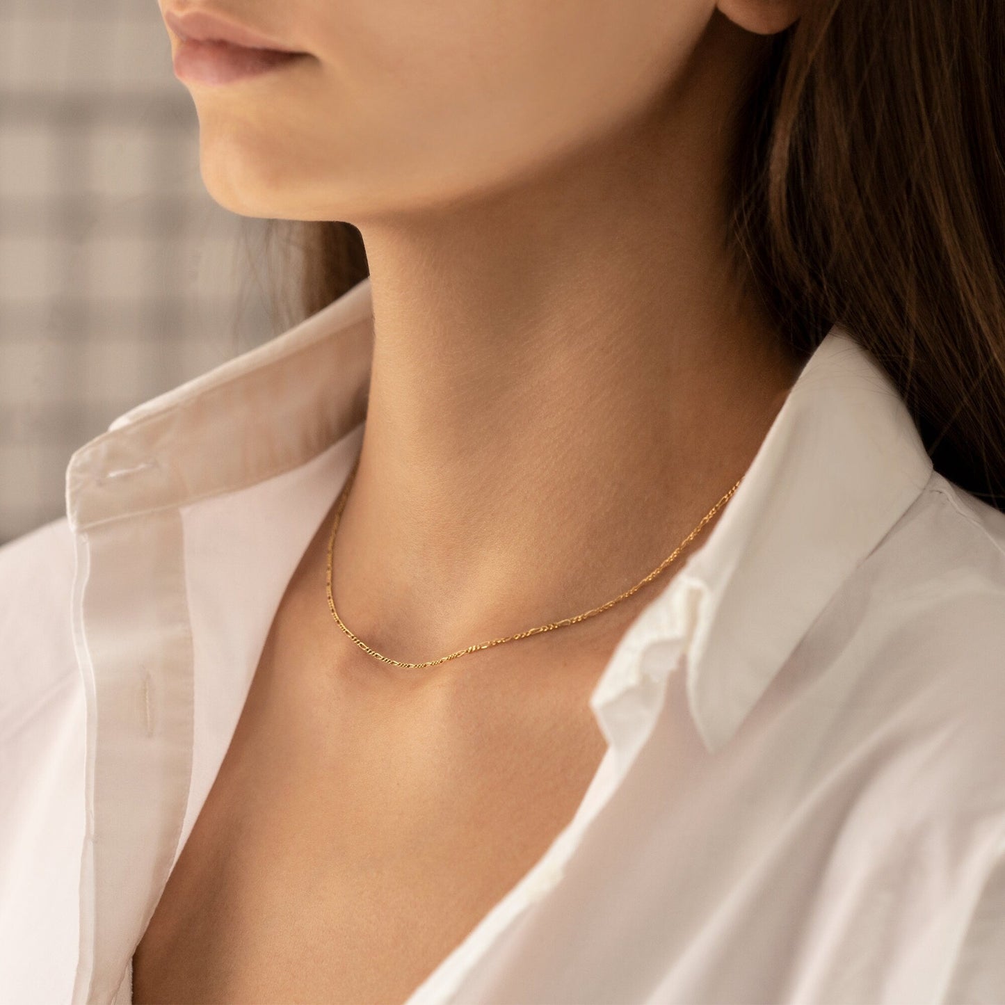 925 Sterling Silver Figaro Chain Necklace