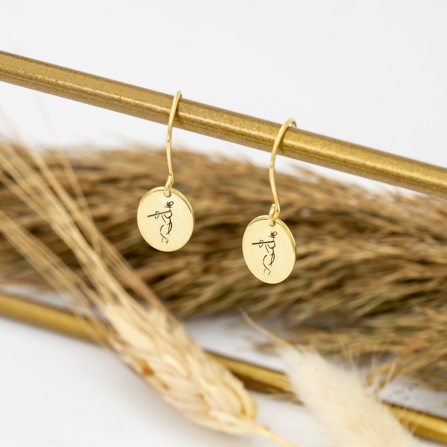 925 Sterling Silver Handmade Krishna Earring