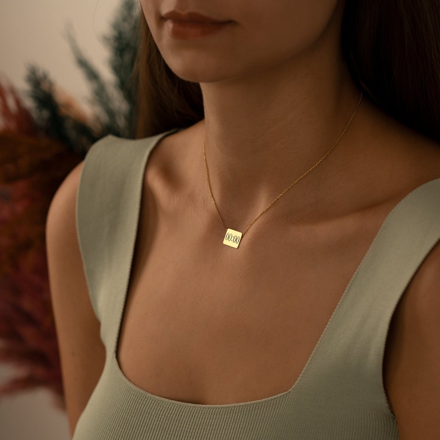 925 Sterling Silver Time Necklace