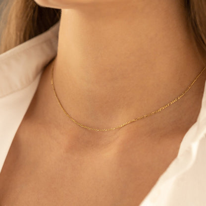 925 Sterling Silver Figaro Chain Necklace