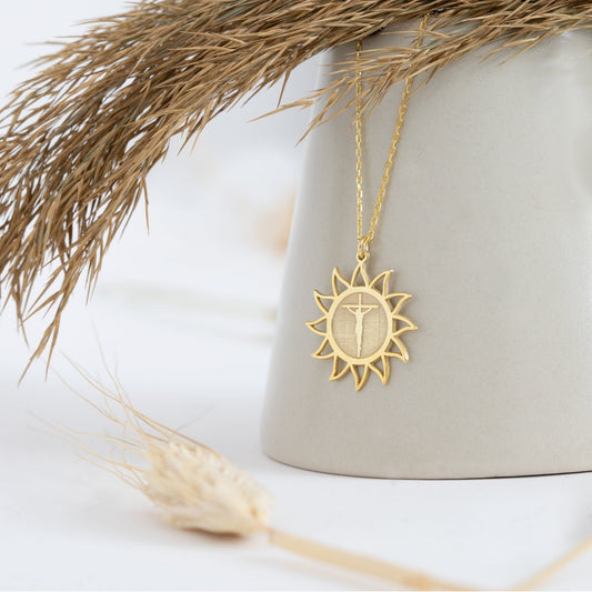 925 Sterling Silver Jesus Necklace
