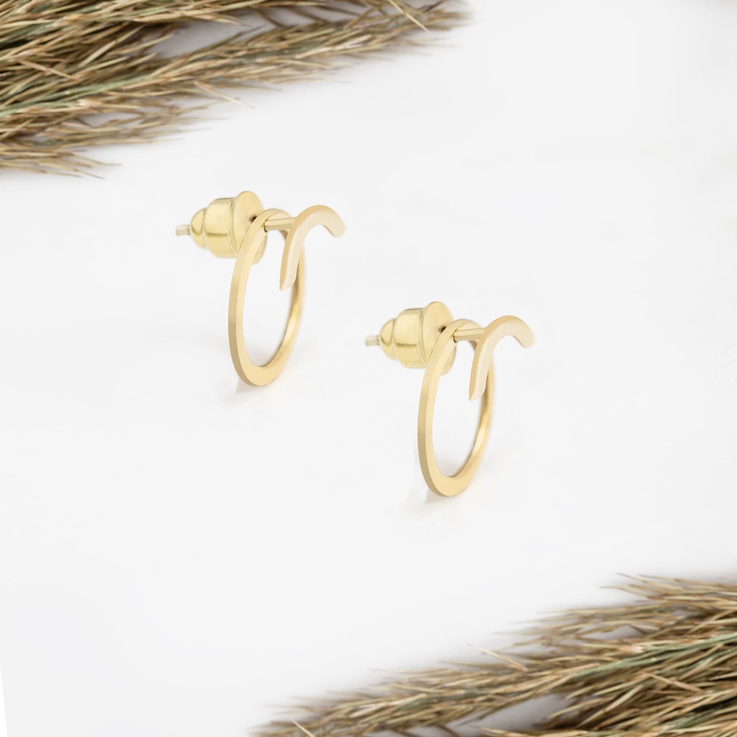 925 Sterling Silver Ear Jacket Round Earring