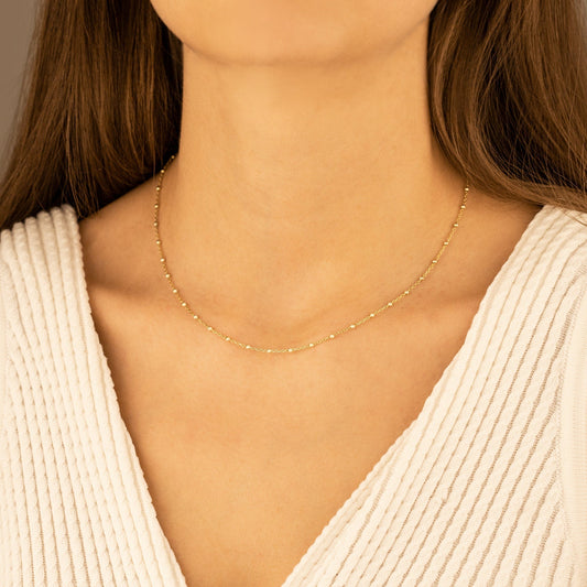 925 Sterling Silver Intermittent Bead Chain