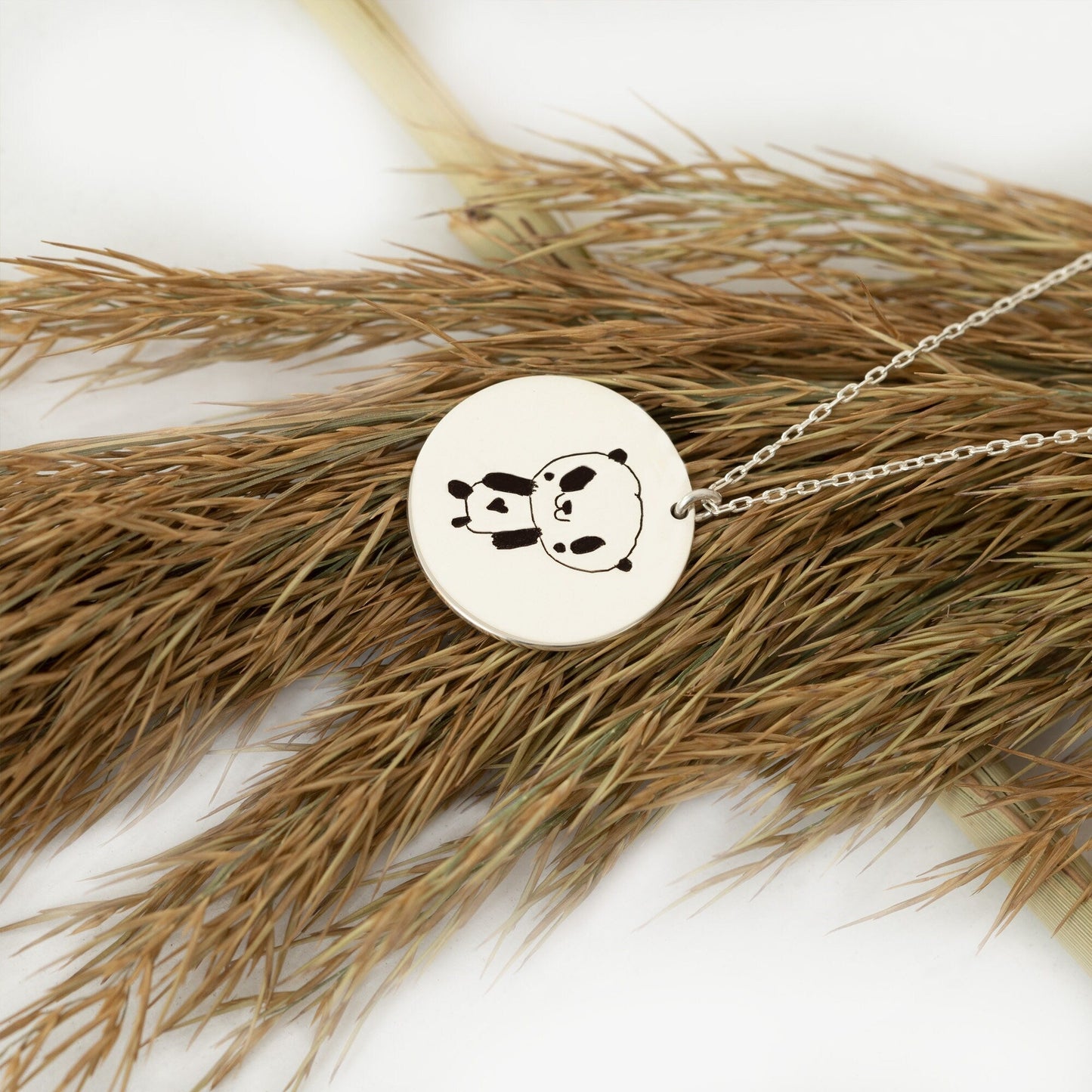 925 Sterling Silver Children's Drawing Necklace