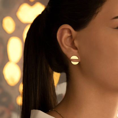 925 Sterling Silver Circle Ear Jacket Earring