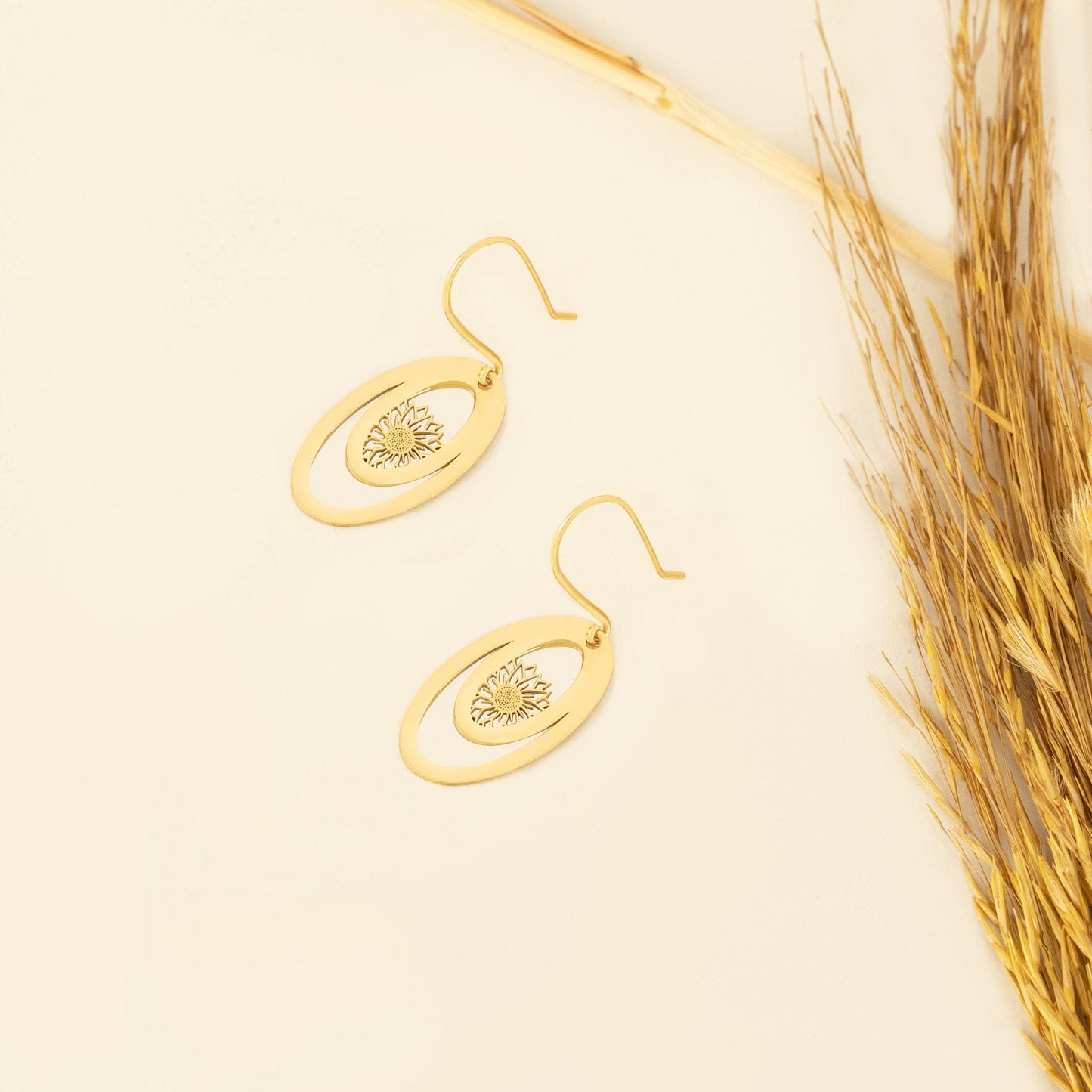 925 Sterling Silver Lotus Earrings
