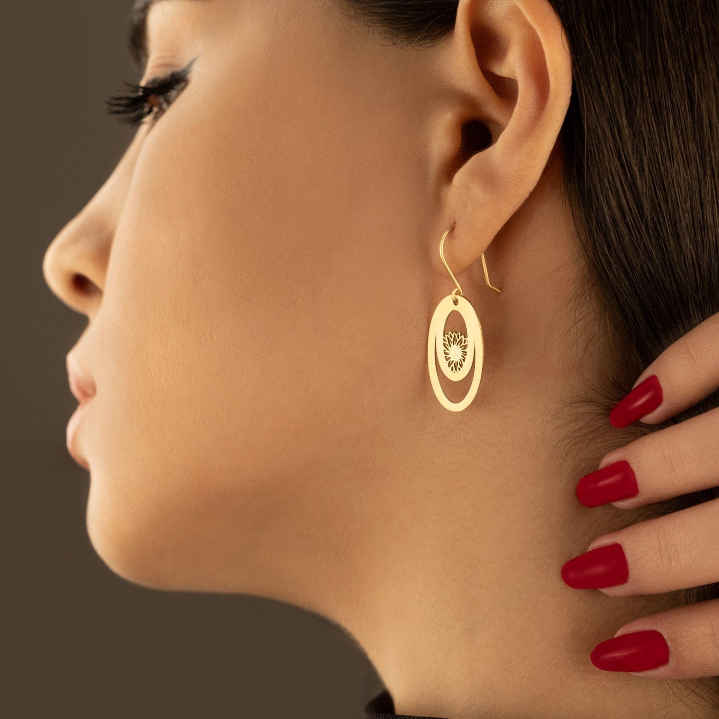 925 Sterling Silver Lotus Earrings