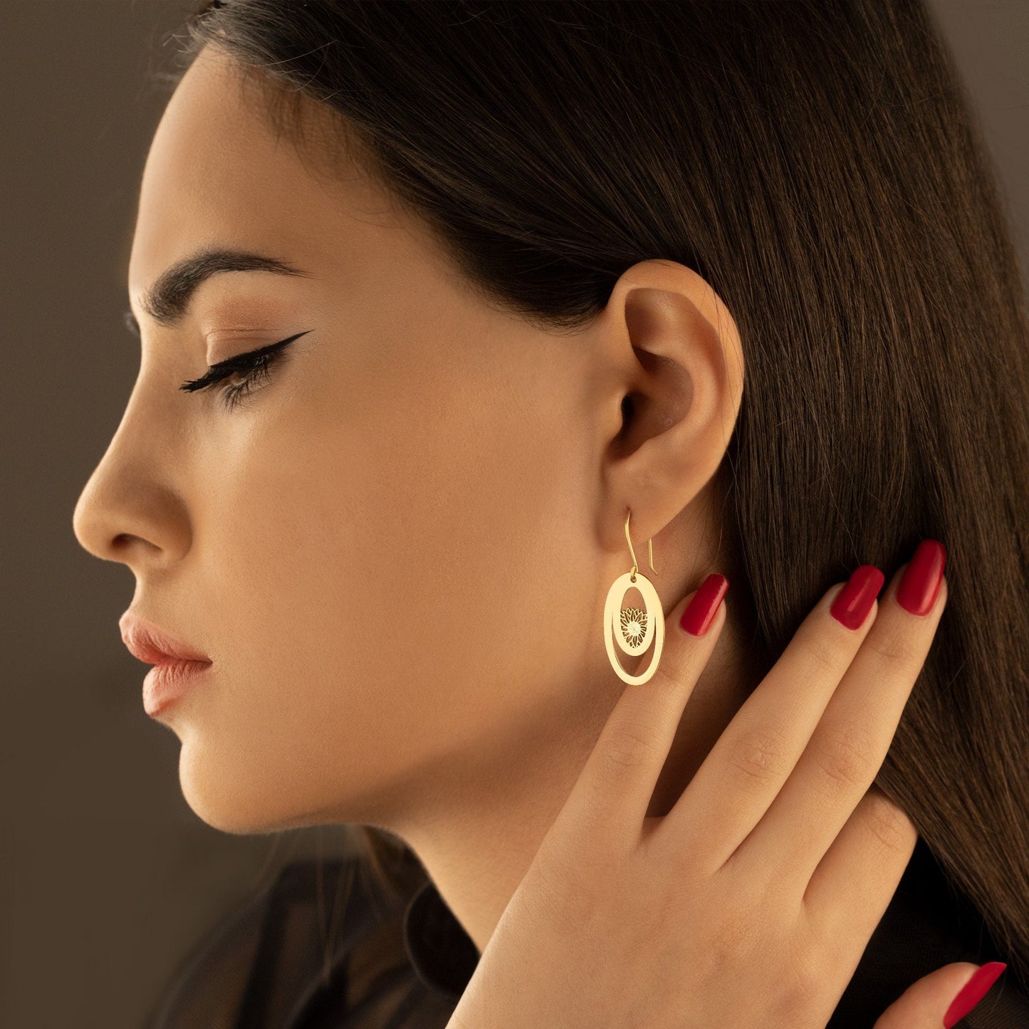 925 Sterling Silver Lotus Earrings