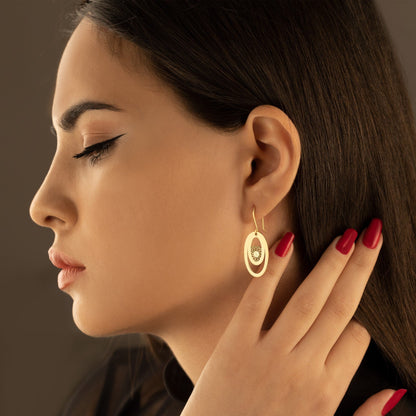 925 Sterling Silver Lotus Earrings