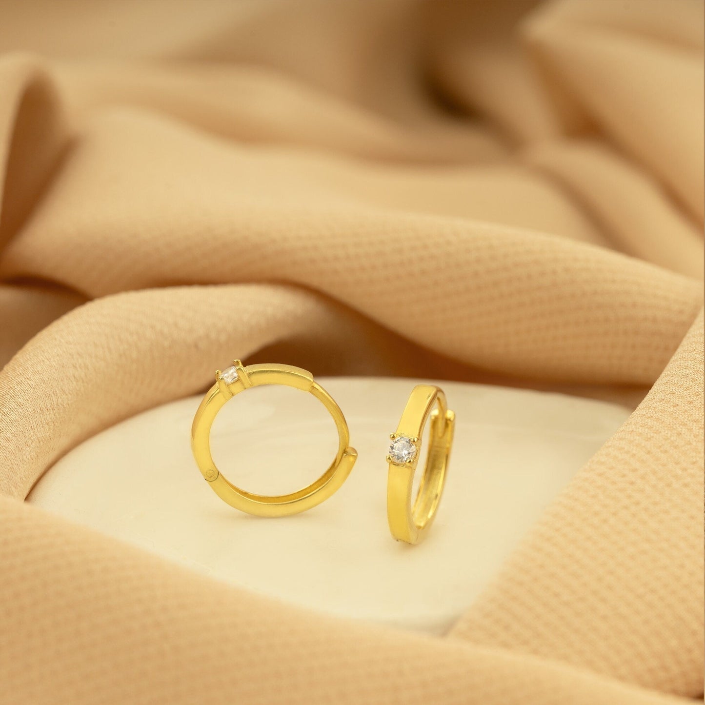 925 Sterling Silver Diamond Ring Earring
