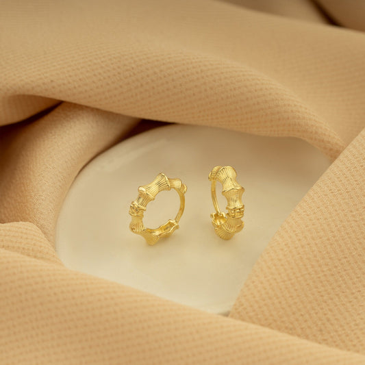 925 Sterling Silver Thorn Hoop Huggie Earrings