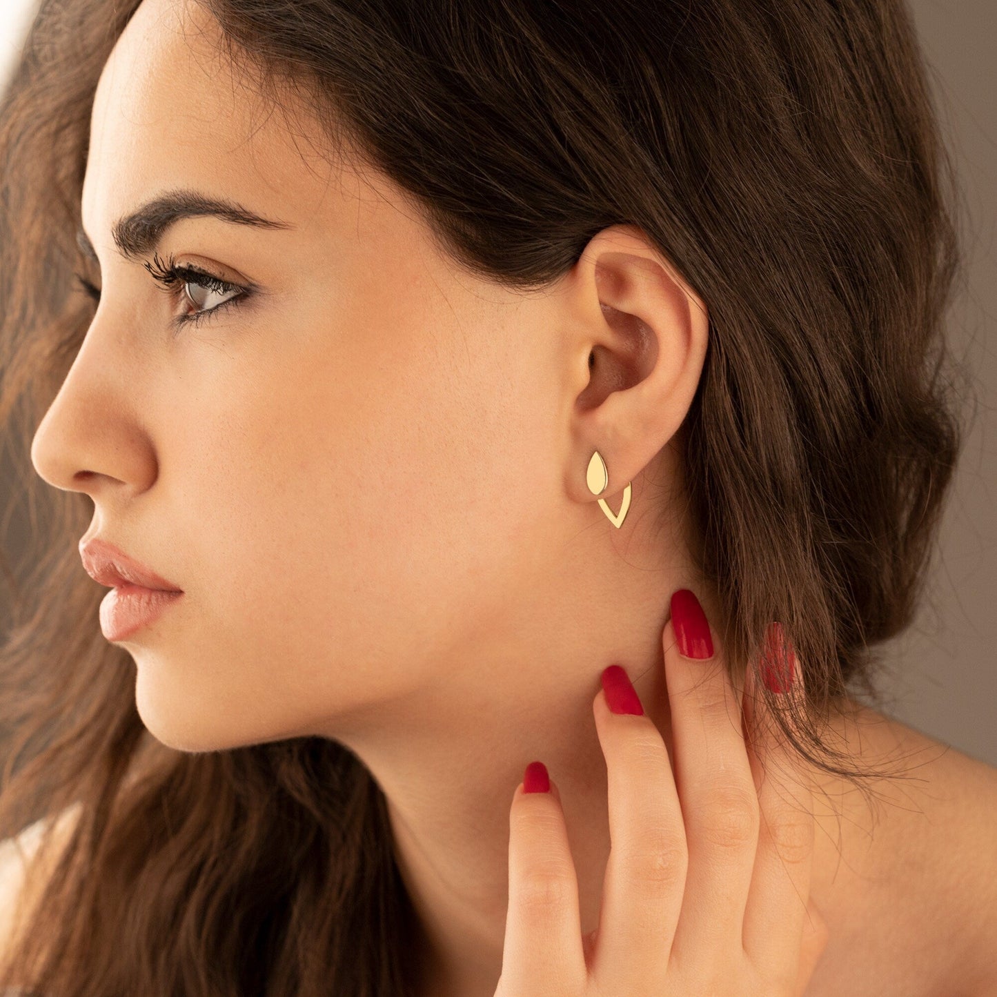 925 Sterling Silver Drop Ear Jacket Earrings