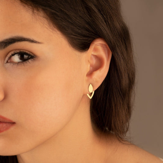 925 Sterling Silver Drop Ear Jacket Earrings