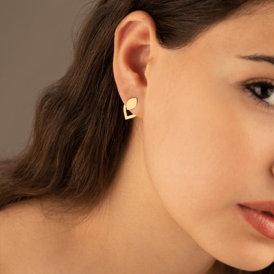 925 Sterling Silver Teardrop Ear Jacket Earrings