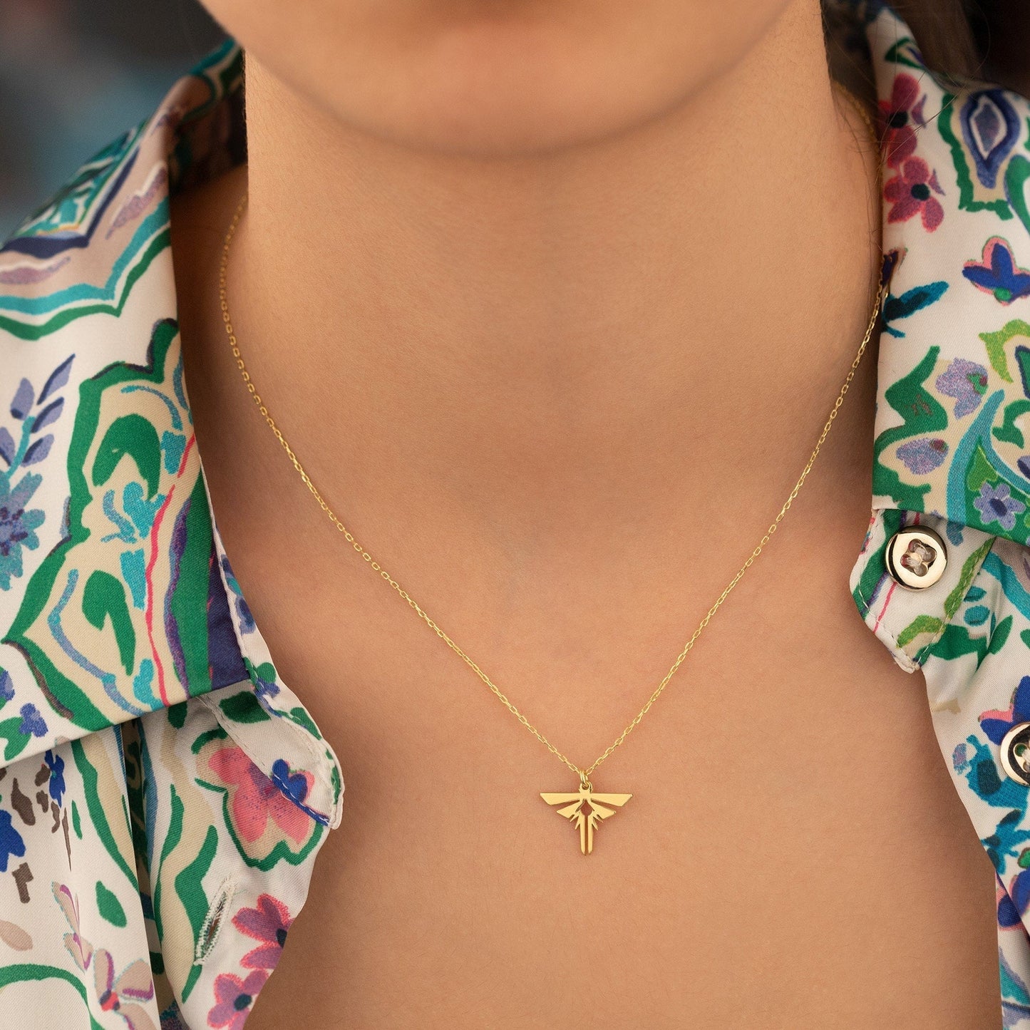 925 Sterling Silver Firefly Necklace