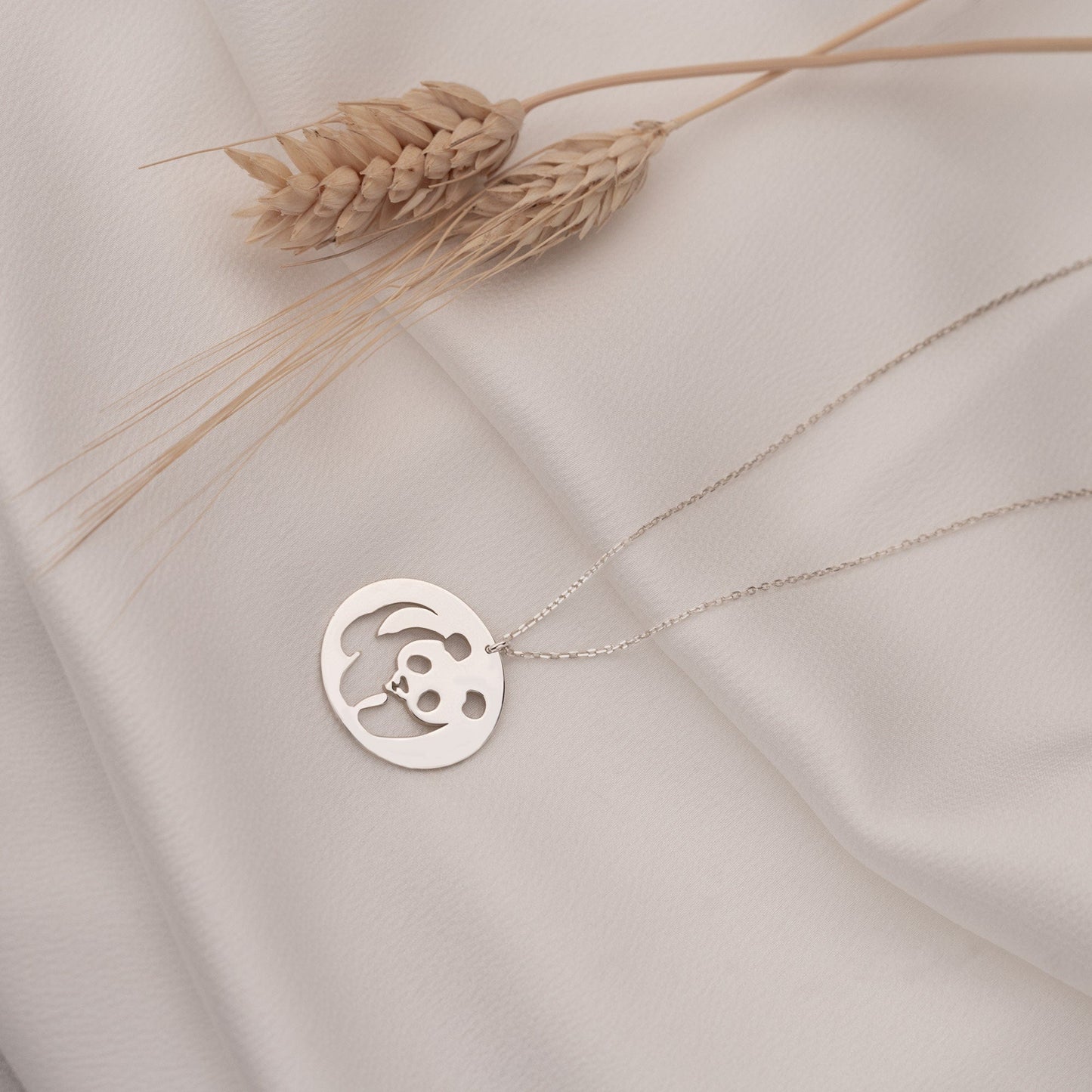 925 Sterling Silver Panda Necklace