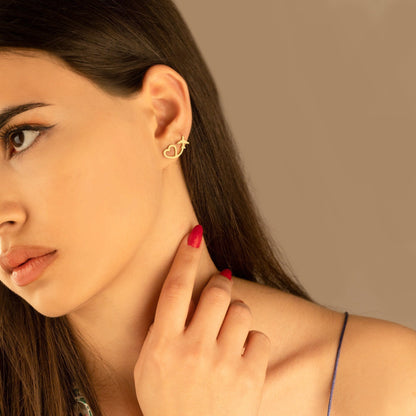 925 Sterling Silver Sycamore Heart Earrings