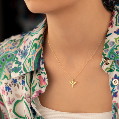 925 Sterling Silver Firefly Necklace