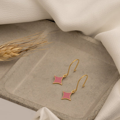 925 Sterling Silver Shining Star Earrings