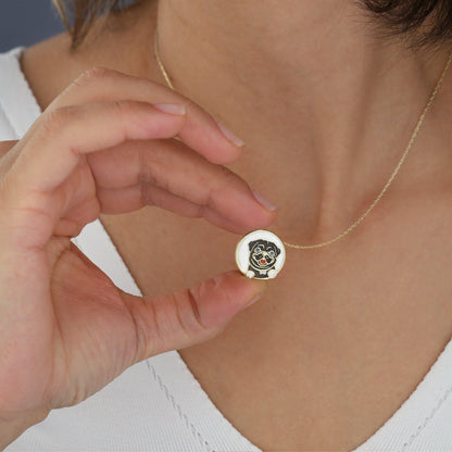 925 Sterling Silver French Bulldog Necklace