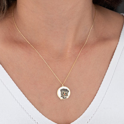 925 Sterling Silver French Bulldog Necklace