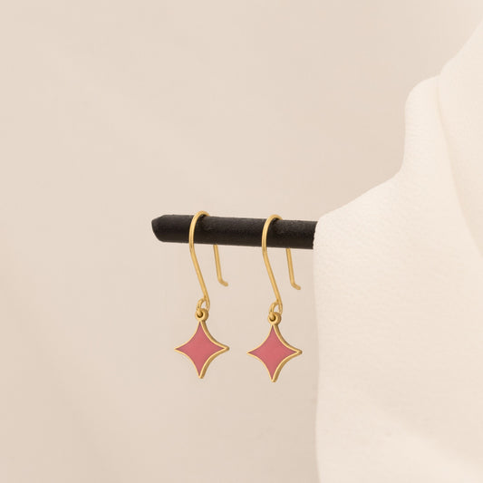 925 Sterling Silver Shining Star Earrings