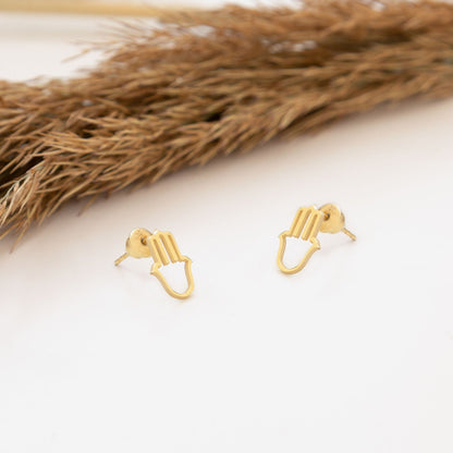 925 Sterling Silver Fatima's Hand Earrings