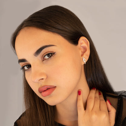 Chandrila Star Line Stud Earrings