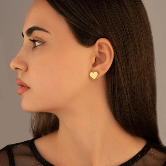 925 Sterling Silver Heart Earrings
