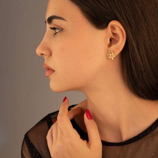 925 Sterling Silver Falling Star Earrings