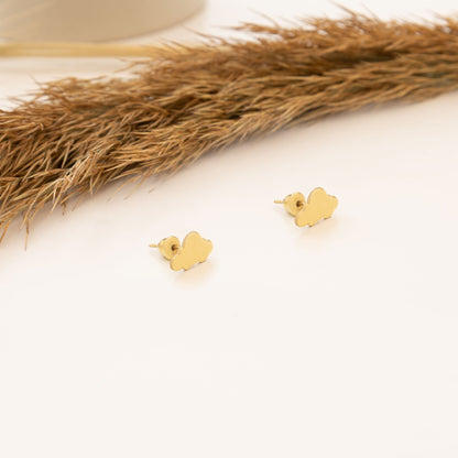 925 Sterling Silver Tiny Cloud Earrings